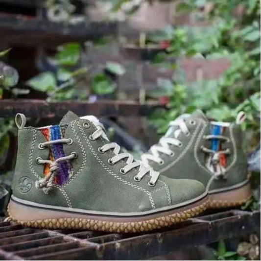 Classic Vintage Leather Winter Boots for Women – Sofia