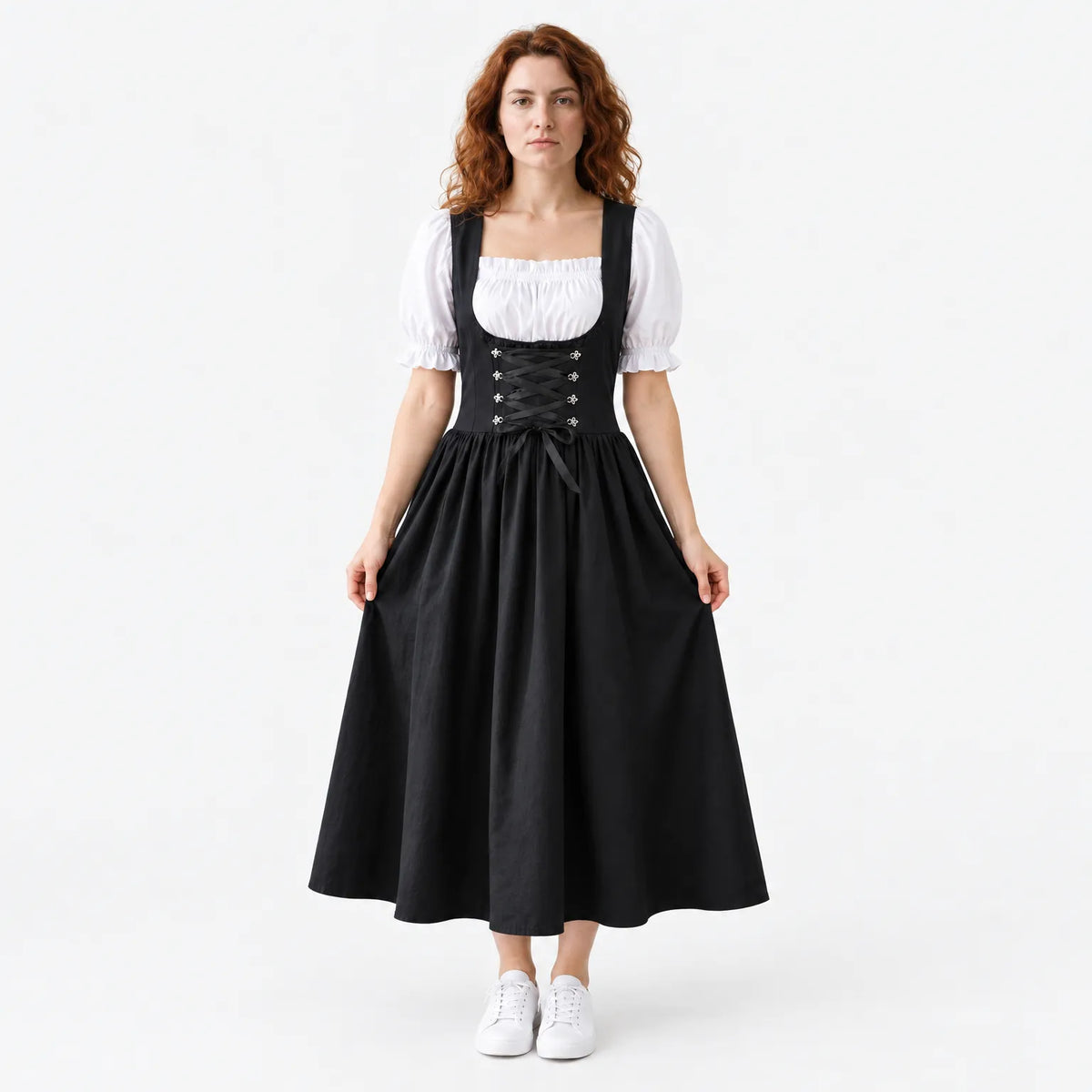 Women's Black Oktoberfest Dirndl Traditional Dress