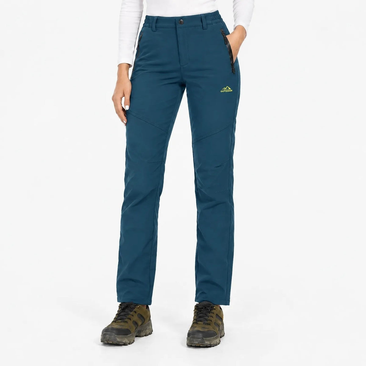 Women's Lined Thermal Softshell Trousers with Fleece, Water-Repellent 21