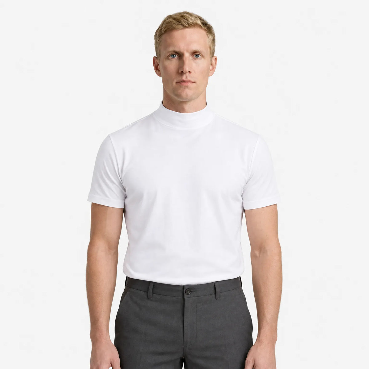 Athletic Shirt with Stand-Up Collar