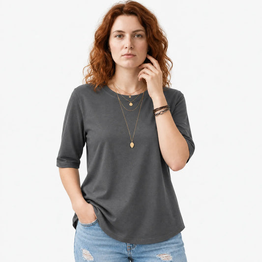 Comfort Coverage T-shirt with Longer Half Sleeves