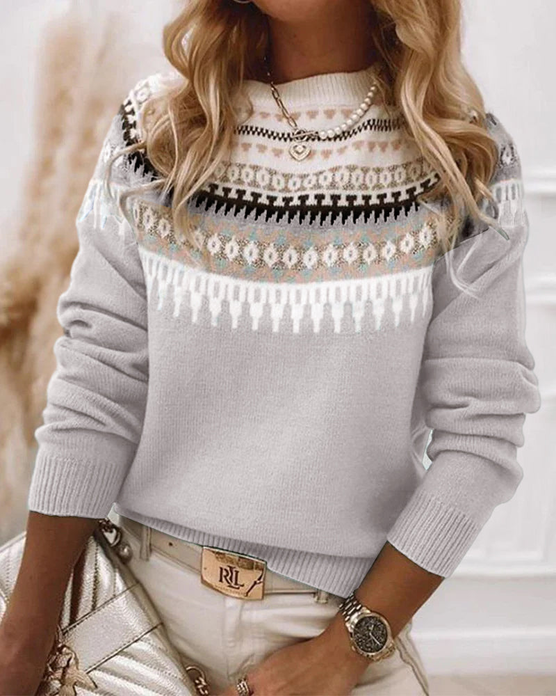 Comfortable Knitted Jumper for Women - CozyKnit