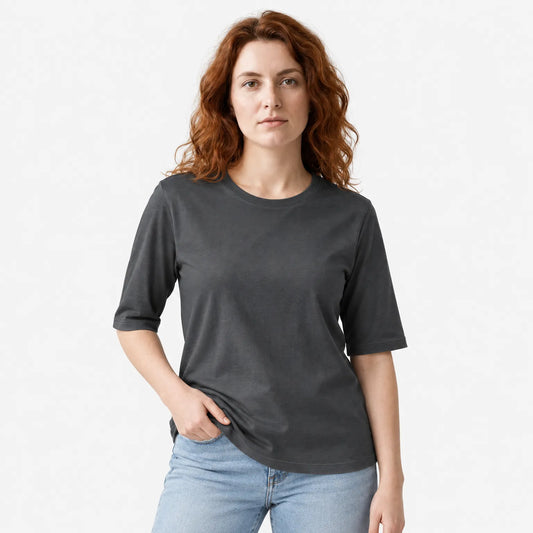 Essential Comfort Tee - Classic Half-Sleeve Basic