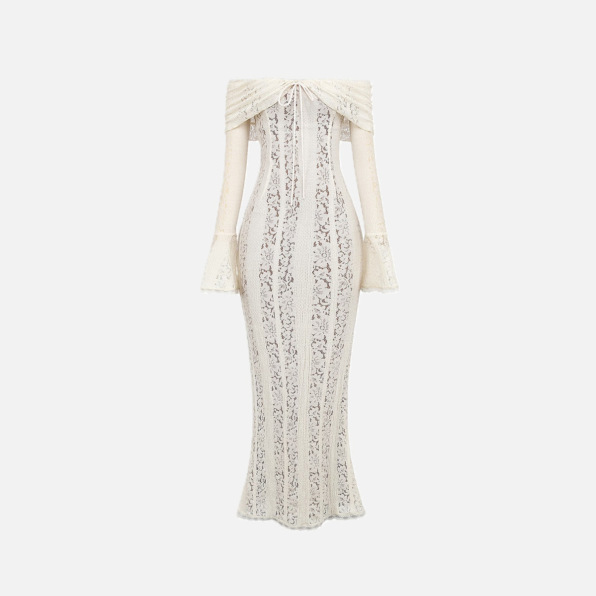 Maxi Dress Women's Lace Off Shoulder