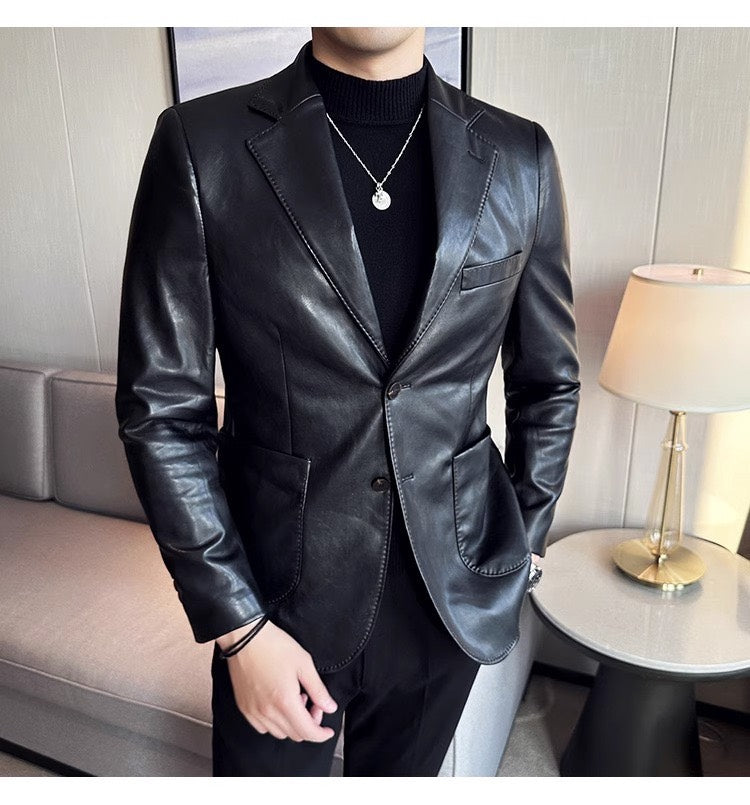 Men's Leather Blazer - Maverik