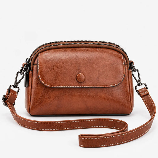 Multi-Pocket Crossbody Bag with Adjustable Strap