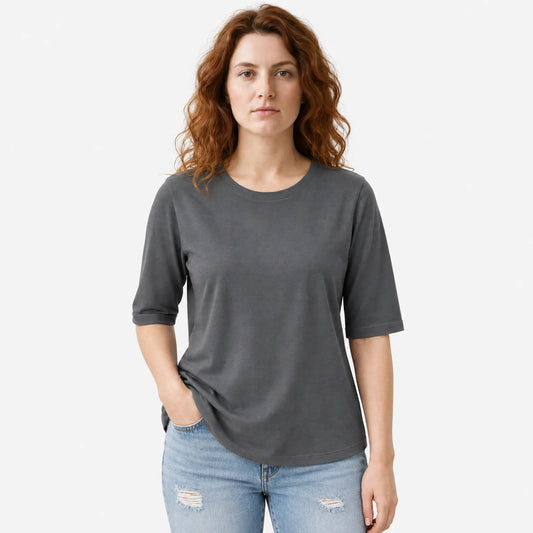 Relaxed Everyday Half-Sleeve Tee for Women