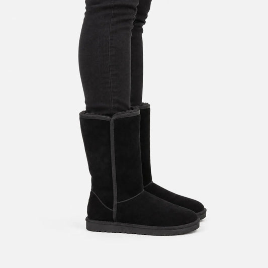 Suede Sheepskin Ladies' Boots - Sofia