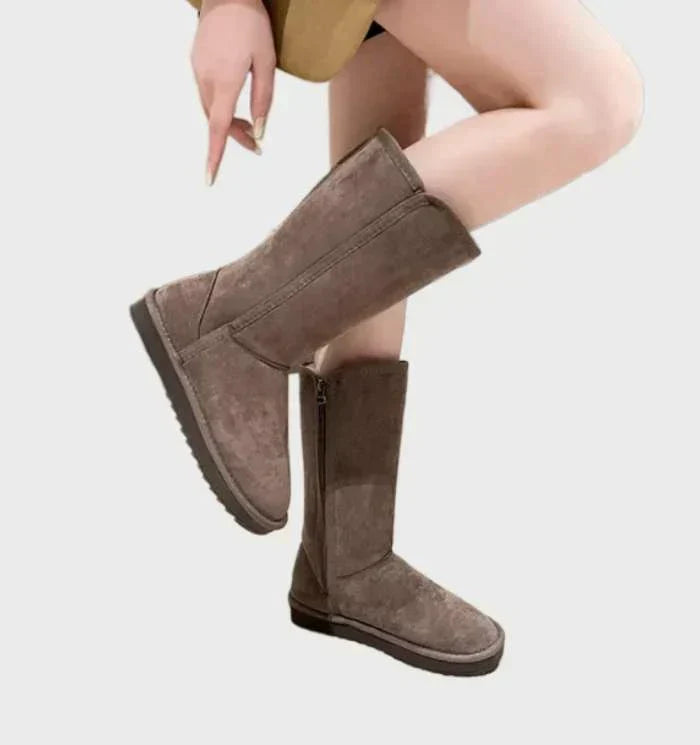 Suede Sheepskin Ladies' Boots - Sofia