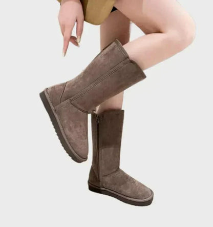 Suede Sheepskin Ladies' Boots - Sofia