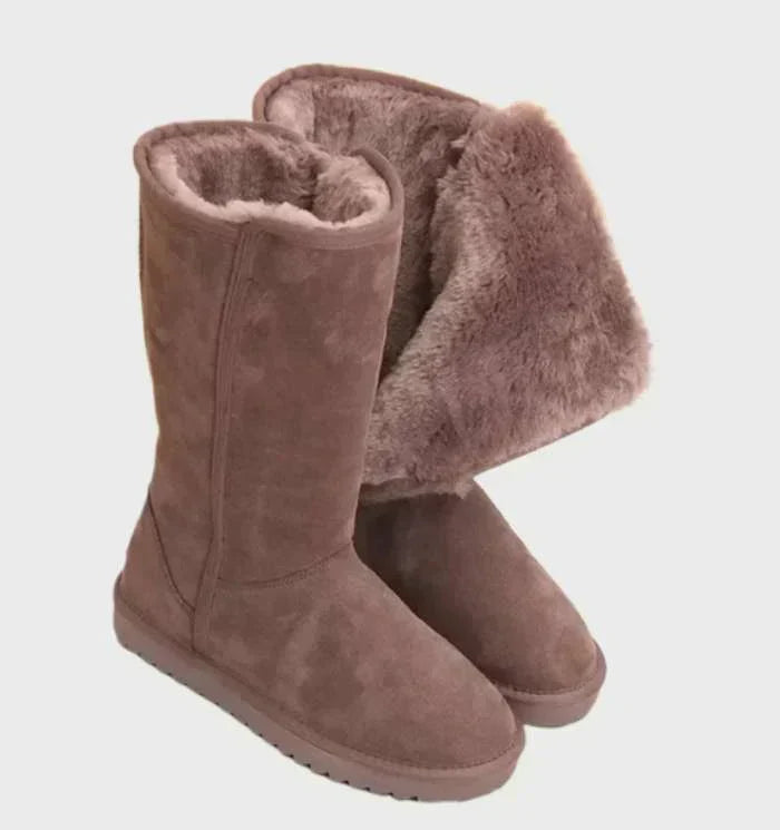 Suede Sheepskin Ladies' Boots - Sofia