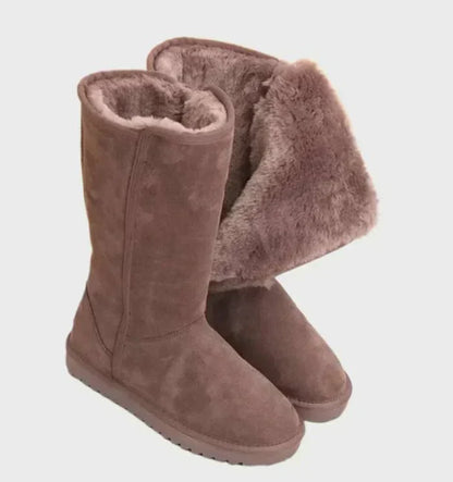 Suede Sheepskin Ladies' Boots - Sofia