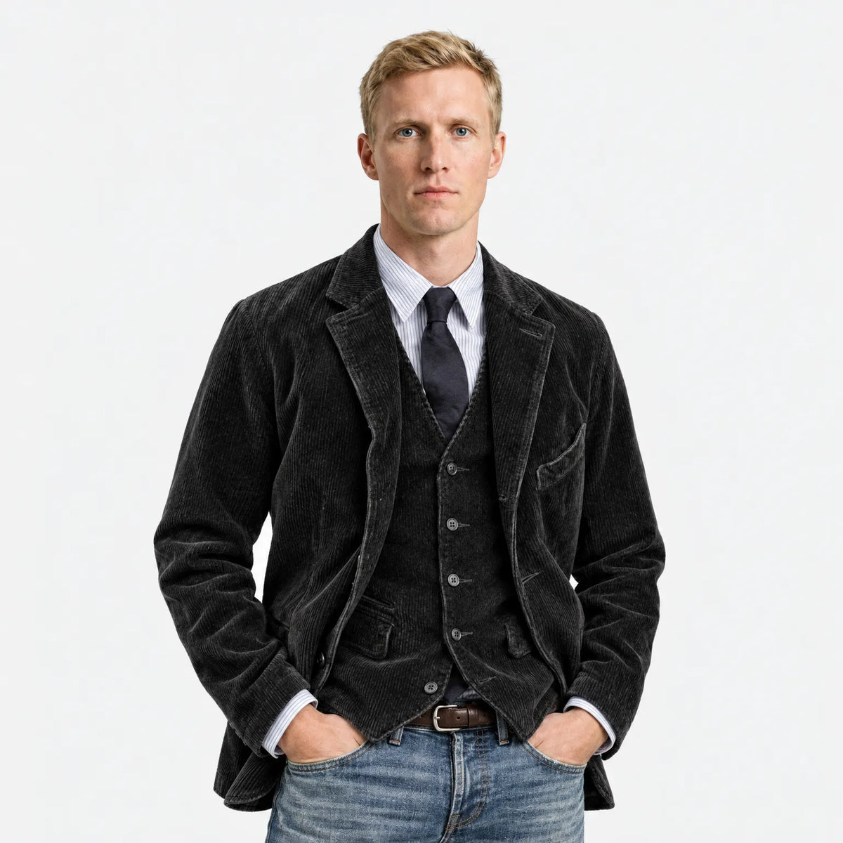 Vintage Men's Blazer and Waistcoat Set – Alexander