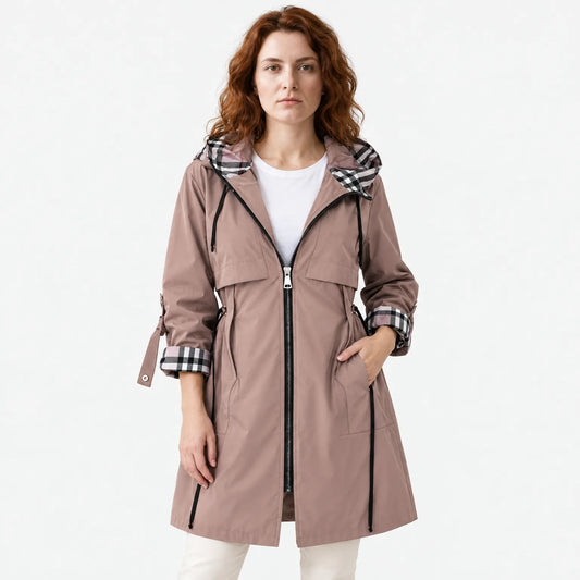 Waterproof Zip-Up Jacket for All-Weather Style