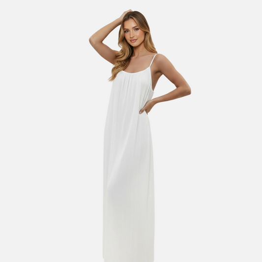 Maxi Dress Women's Flowy Spaghetti Strap Backless