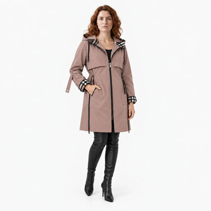 Women's Waterproof Rain Coat with Hood – Windproof Lightweight Jacket