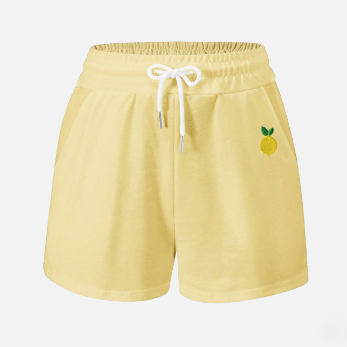 Loungewear Set Women's T-shirt and Drawstring Shorts Print